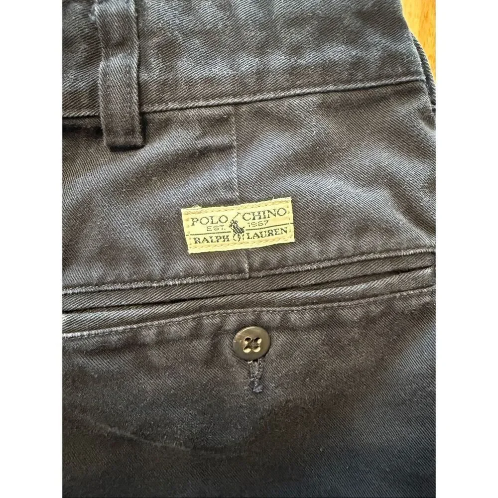 Vintage 90'S Ralph Lauren Polo Mens Hammond Pant two-pleat chino 36x32